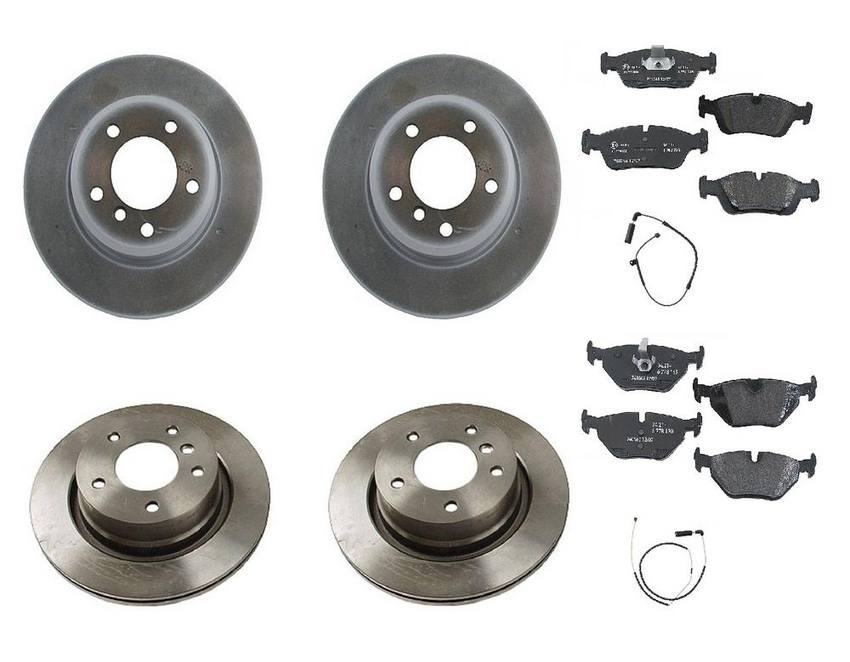 BMW Brake Kit - Pads and Rotors Front &  Rear (300mm/294mm)